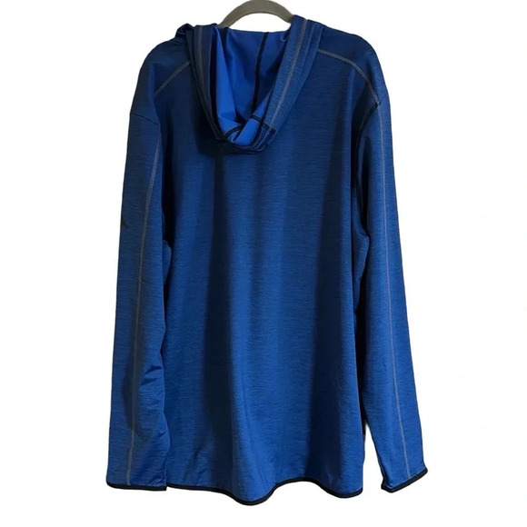 Tommy Bahama 1/3 Zip Up Blue Pullover Hoodie Size XXL - Picture 6 of 9